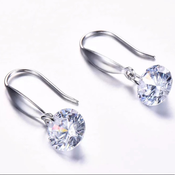 925 Sterling silver crystal earrings - Picture 3 of 7